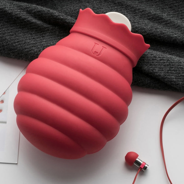 Original Xiaomi Youpin Jotun Judy Warm Water Bag  Silicone Hot Water Bag Small Size���15x10x5.8cm(Red)