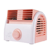 30W Turbine No Blade Mini Desktop Mute Fan for Dormitory / Bedroom / Living Room / Office, 3 Kinds Speed Mode, AC 220V(Pink)