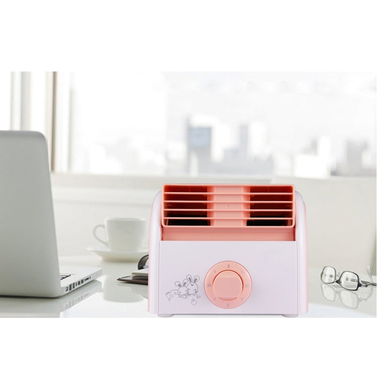 30W Turbine No Blade Mini Desktop Mute Fan for Dormitory / Bedroom / Living Room / Office, 3 Kinds Speed Mode, AC 220V(Pink)
