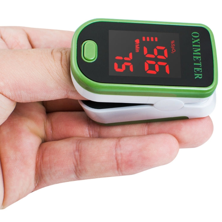 Finger Pulse Oximete LED HD Display Portable Oximeter Equipment Blood Oxygen Monitor Pulse Oximeter(Green)