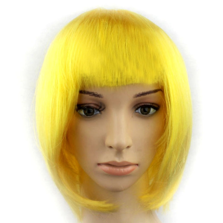 Party Cosplay Headwear Straight Short PET Wigs For Female(Dark Gold) - free shipping - PMC Jewellery - Order now!