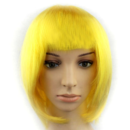 Party Cosplay Headwear Straight Short PET Wigs For Female(Dark Gold) - free shipping - PMC Jewellery - Order now!