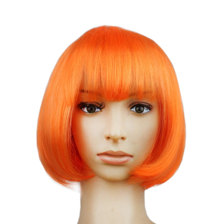 Party Cosplay Headwear Straight Short PET Wigs For Female(Orange) - free shipping - PMC TechLife - Order now!