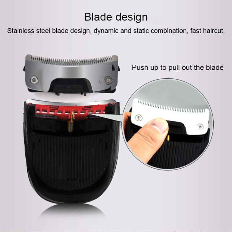 HJ-2018 Men Electric Shaver Fader Self-help Hair Clipper with Wai Cloth + Sponge, Standard Version, CN Plug - free shipping - PMC TechLife - Order now!