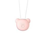 Mini Bear Style Neck Formaldehyde Negative Ion PM2.5 Removal Air Purifier for Kids (Pink)