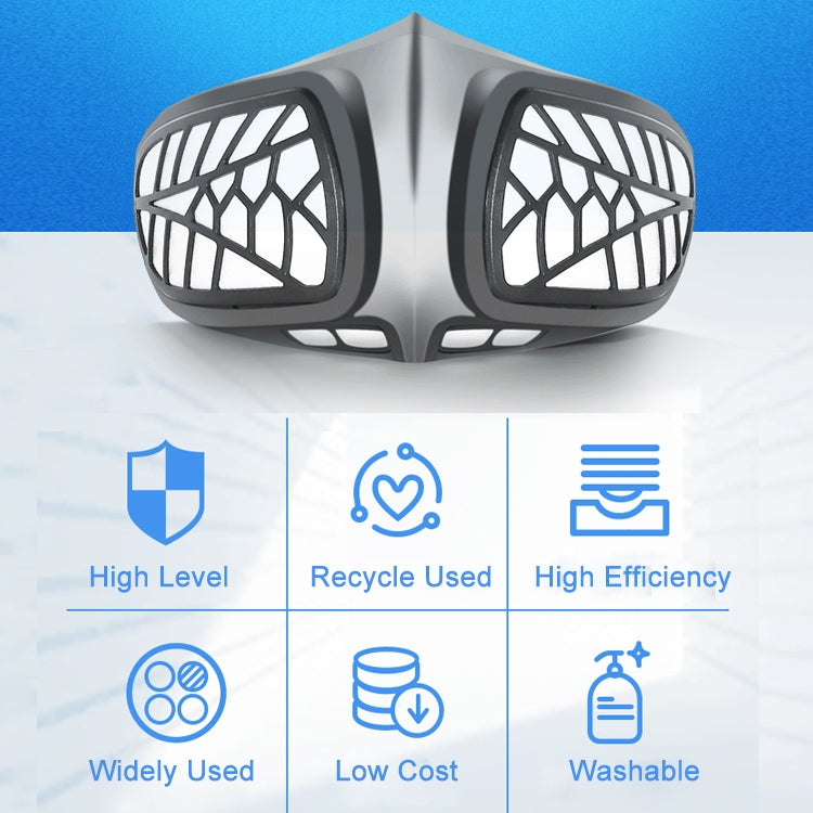 Silicone Protective Reusable PM2.5 KN95 Respirator Mask Replaceable Filter Antivirus Anti-fog Face Mask - Protect Case by PMC Jewellery | Online Shopping South Africa | PMC Jewellery | Buy Now Pay Later Mobicred