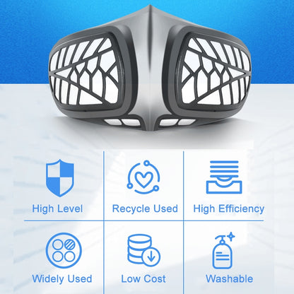 Silicone Protective Reusable PM2.5 KN95 Respirator Mask Replaceable Filter Antivirus Anti-fog Face Mask - Protect Case by PMC Jewellery | Online Shopping South Africa | PMC Jewellery | Buy Now Pay Later Mobicred