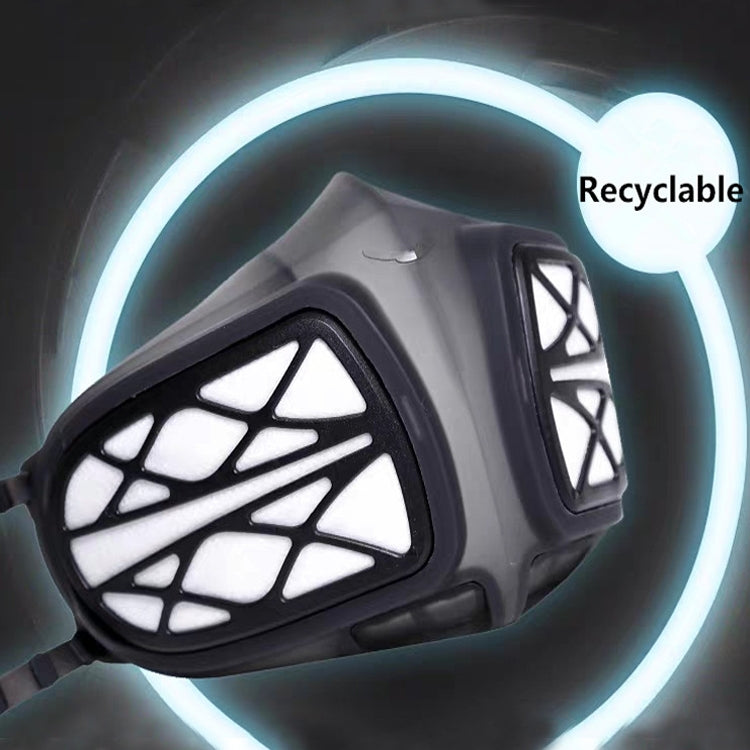Silicone Protective Reusable PM2.5 KN95 Respirator Mask Replaceable Filter Antivirus Anti-fog Face Mask - Protect Case by PMC Jewellery | Online Shopping South Africa | PMC Jewellery | Buy Now Pay Later Mobicred