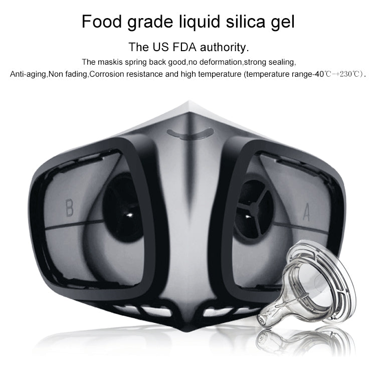 Silicone Protective Reusable PM2.5 KN95 Respirator Mask Replaceable Filter Antivirus Anti-fog Face Mask - Protect Case by PMC Jewellery | Online Shopping South Africa | PMC Jewellery | Buy Now Pay Later Mobicred
