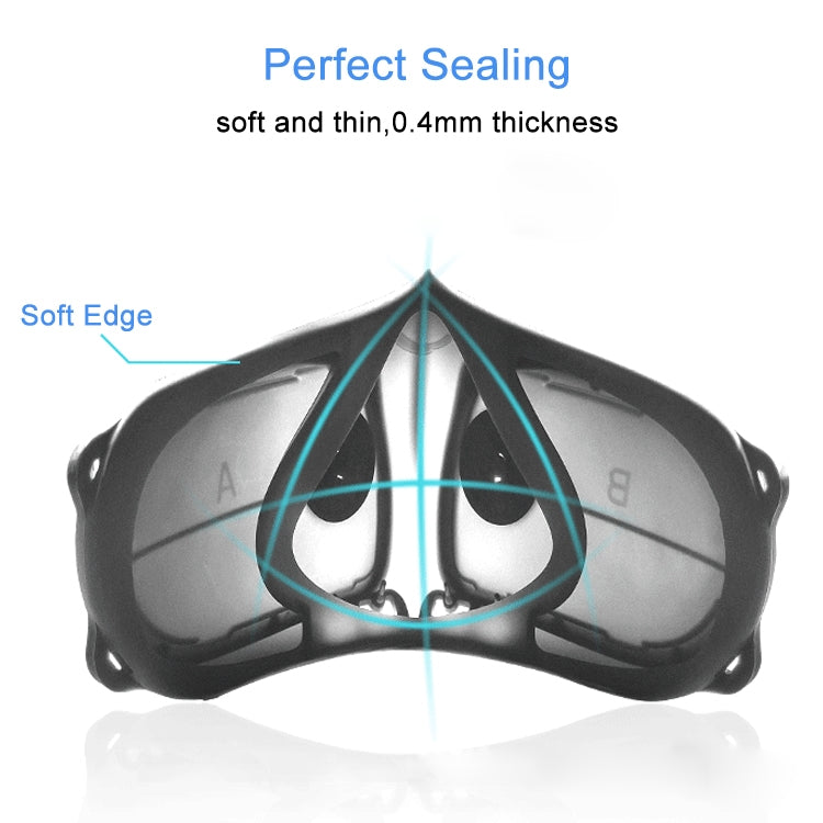 Silicone Protective Reusable PM2.5 KN95 Respirator Mask Replaceable Filter Antivirus Anti-fog Face Mask - Protect Case by PMC Jewellery | Online Shopping South Africa | PMC Jewellery | Buy Now Pay Later Mobicred