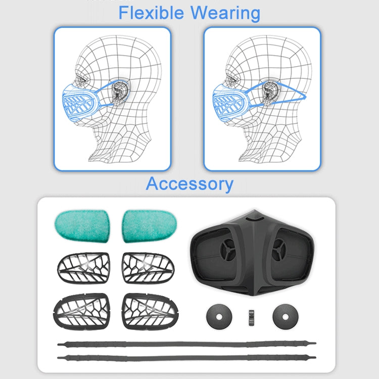Silicone Protective Reusable PM2.5 KN95 Respirator Mask Replaceable Filter Antivirus Anti-fog Face Mask - Protect Case by PMC Jewellery | Online Shopping South Africa | PMC Jewellery | Buy Now Pay Later Mobicred