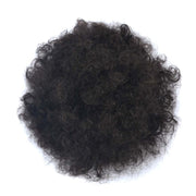 European and American Black People Explosion Head Fluffy Curl Hair Net Wig(Black Brown)