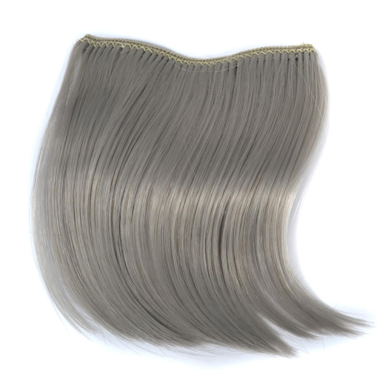 Color Gradient Invisible Seamless Hair Extension Wig Piece Straight Hair Piece Color Bangs Hair Piece(Light Grey) - free shipping - PMC TechLife - Order now!