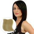 Color Gradient Invisible Seamless Hair Extension Wig Piece Straight Hair Piece Color Bangs Hair Piece(Beige) - free shipping - PMC TechLife - Order now!