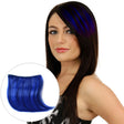 Color Gradient Invisible Seamless Hair Extension Wig Piece Straight Hair Piece Color Bangs Hair Piece(Sapphire Blue) - free shipping - PMC TechLife - Order now!