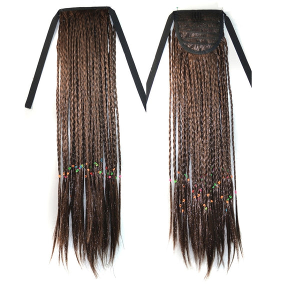 Bosnian Style Handmade Scorpion Wig Ponytail Strap Ponytail (Black Brown)