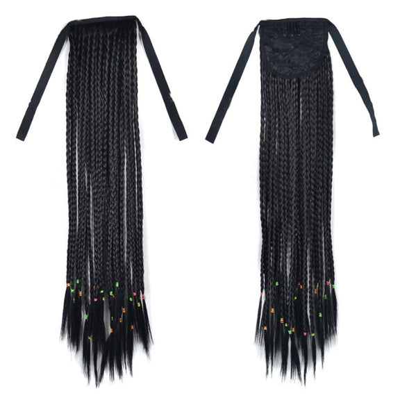 Bosnian Style Handmade Scorpion Wig Ponytail Strap Ponytail (Black)