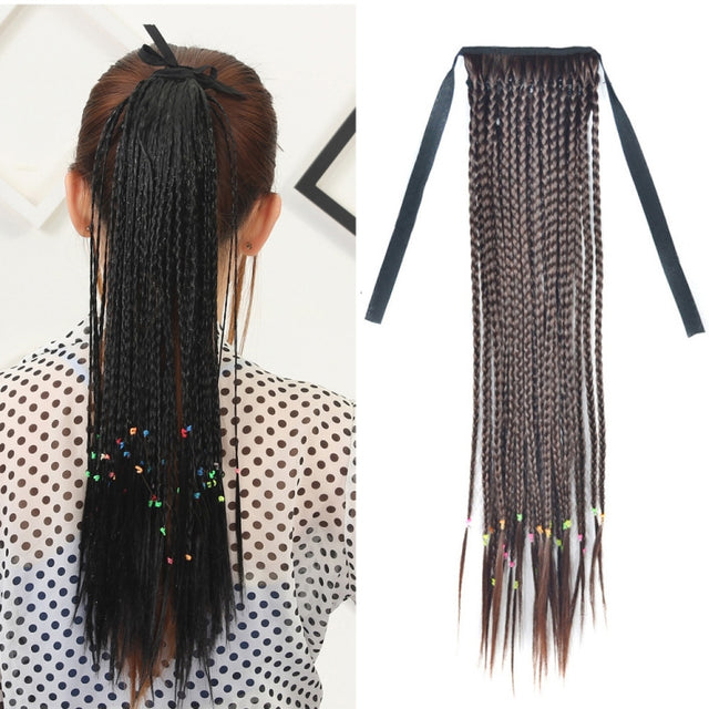 Bosnian Style Handmade Scorpion Wig Ponytail Strap Ponytail (Dark Brown)