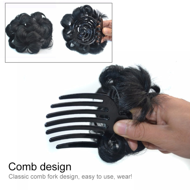 Wig Ball Head Flower Hairpin Hair Bag Wig Headband for Bride(Purple) - free shipping - PMC TechLife - Order now!