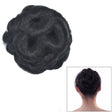 Wig Ball Head Flower Hairpin Hair Bag Wig Headband for Bride(Natural Black) - free shipping - PMC TechLife - Order now!