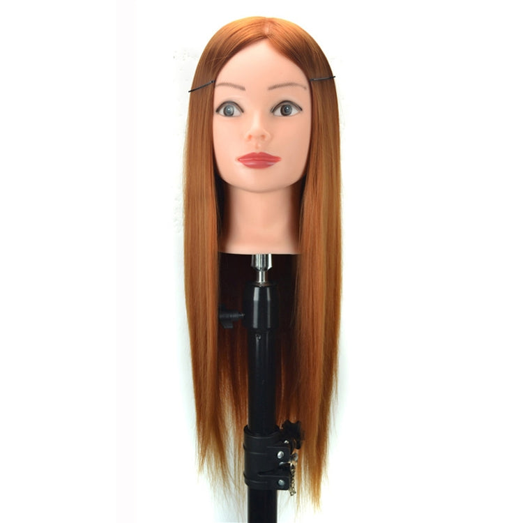 Practice Disc Hair Braided Mannequin Head Wig Styling Trimming Head Model(Brown) - free shipping - PMC TechLife - Order now!