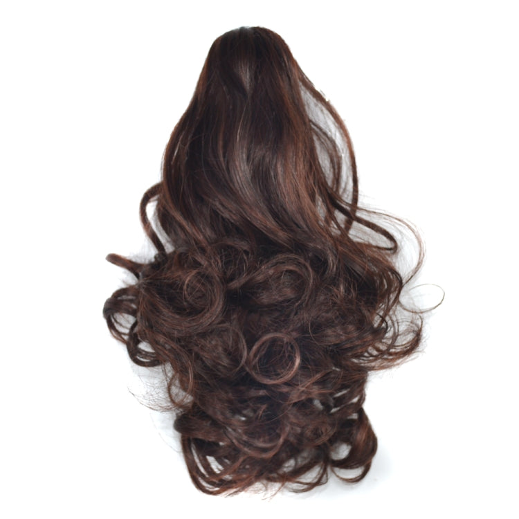 Natural Short Curly Hair Clip-on Pear Blossom Roll Horsetail Wig (Marron) - free shipping - PMC TechLife - Order now!