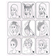 T191006 European and American Wig Headgear with Short and Small Curly Hair for Women (Black Brown)