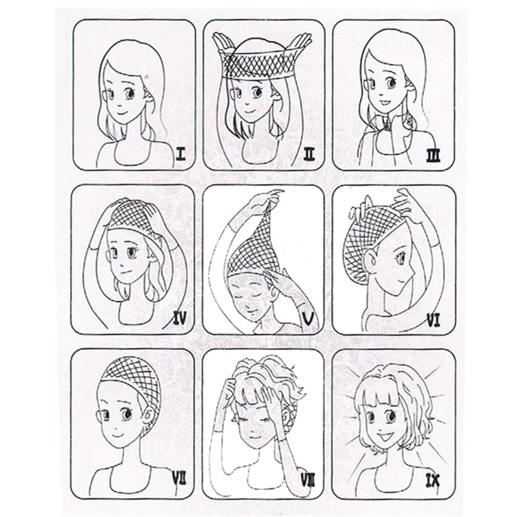 T191006 European and American Wig Headgear with Short and Small Curly Hair for Women (Dark Gray)