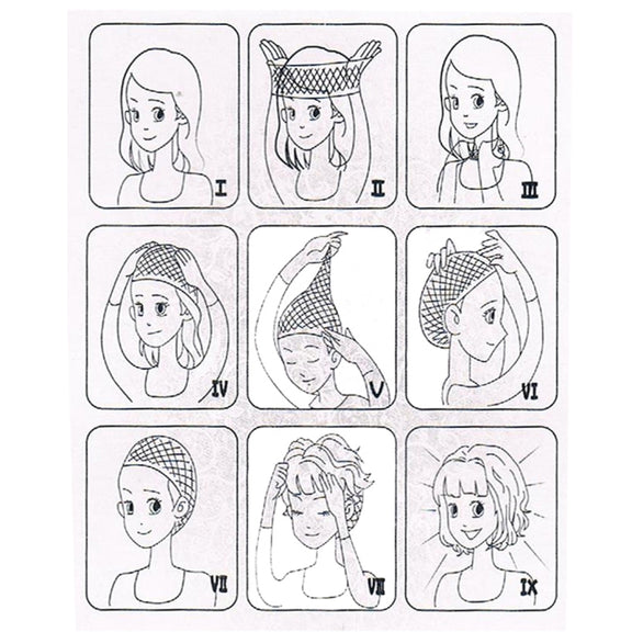 T191006 European and American Wig Headgear with Short and Small Curly Hair for Women (Grey)