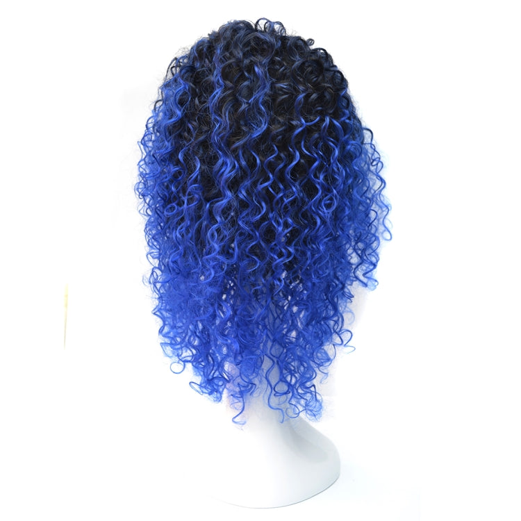 T191006 European and American Wig Headgear with Short and Small Curly Hair for Women (Sapphire Blue) - free shipping - PMC TechLife - Order now!