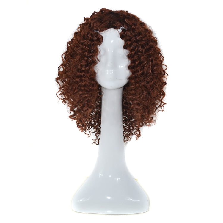 T191006 European and American Wig Headgear with Short and Small Curly Hair for Women (Dark Brown) - free shipping - PMC TechLife - Order now!