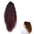 Natural Retro Short Curly Hair Clip-on Corn Blanching Horsetail Wig (Wine Red) - free shipping - PMC TechLife - Order now!