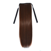 Natural Long Straight Hair Ponytail Bandage-style Wig Ponytail for Women���Length: 45cm (Flaxen)