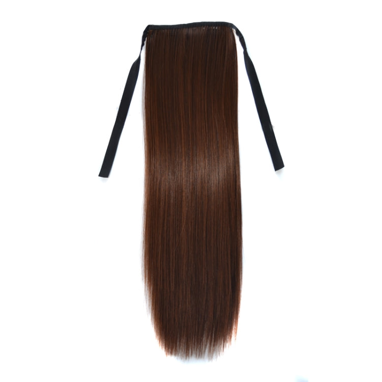 Natural Long Straight Hair Ponytail Bandage-style Wig Ponytail for Women���Length: 45cm (Flaxen)