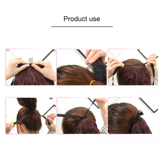 Natural Long Straight Hair Ponytail Bandage-style Wig Ponytail for Women���Length: 45cm (Flaxen)