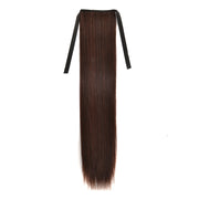 Natural Long Straight Hair Ponytail Bandage-style Wig Ponytail for Women���Length: 60cm (Marron)