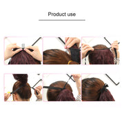 Natural Long Straight Hair Ponytail Bandage-style Wig Ponytail for Women���Length: 75cm(Black)