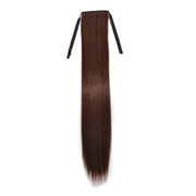Natural Long Straight Hair Ponytail Bandage-style Wig Ponytail for Women���Length: 75cm (Marron)