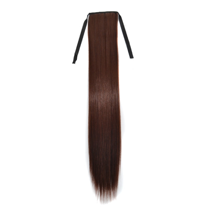 Natural Long Straight Hair Ponytail Bandage-style Wig Ponytail for Women���Length: 75cm (Marron)