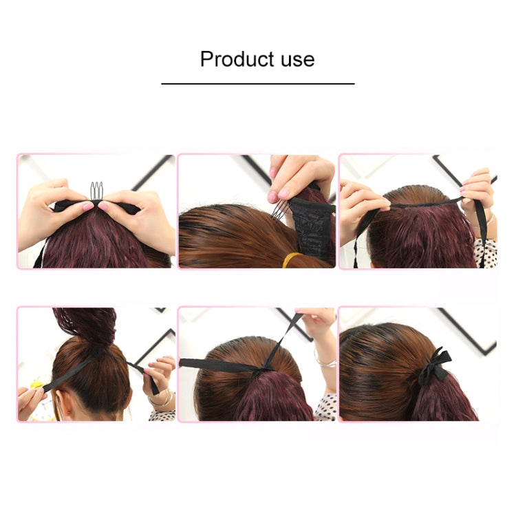 Natural Long Straight Hair Ponytail Bandage-style Wig Ponytail for Women���Length: 75cm (Marron)