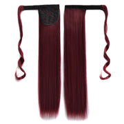 118# Invisible Seamless Bandage-style  Wig Long Straight Hair Wig Ponytail
