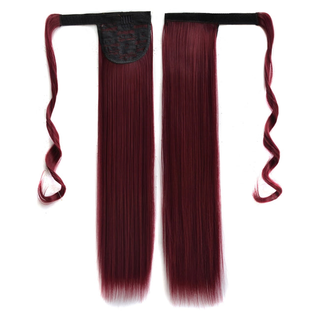 118# Invisible Seamless Bandage-style  Wig Long Straight Hair Wig Ponytail