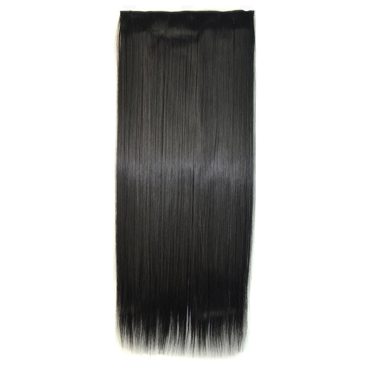 1B# One-piece Seamless Five-clip Wig Long Straight Wig Piece - free shipping - PMC TechLife - Order now!