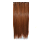 30# One-piece Seamless Five-clip Wig Long Straight Wig Piece