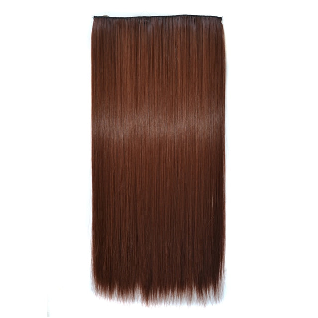 33# One-piece Seamless Five-clip Wig Long Straight Wig Piece