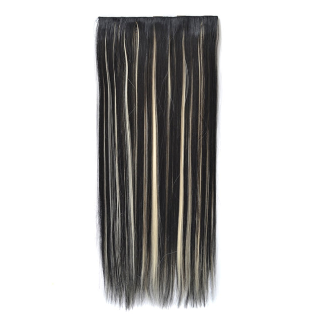1BH613# One-piece Seamless Five-clip Wig Long Straight Wig Piece