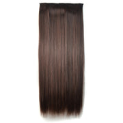 2M33# One-piece Seamless Five-clip Wig Long Straight Wig Piece