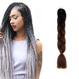 Fashion Color Gradient Individual Braid Wigs Chemical Fiber Big Braids, Length: 60cm(05 Black+Dark Brown) - free shipping - PMC TechLife - Order now!