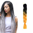 Fashion Color Gradient Individual Braid Wigs Chemical Fiber Big Braids, Length: 60cm(09 Black+Orange Yellow) - free shipping - PMC TechLife - Order now!