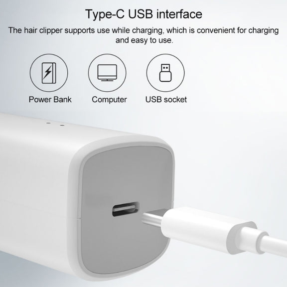 Original Xiaomi Enchen Boost Intelligent Fast Charging Electric Hair Trimmer Haircut Machine (Black)